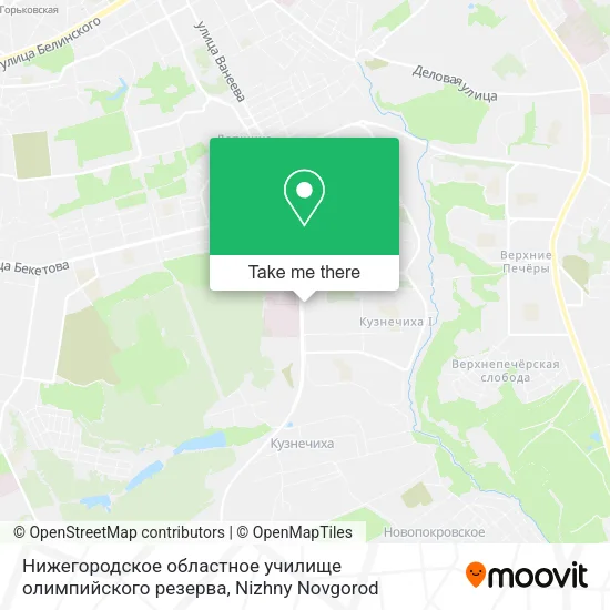 Нижегородское областное училище олимпийского резерва map
