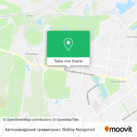 Автозаводский травмпункт map