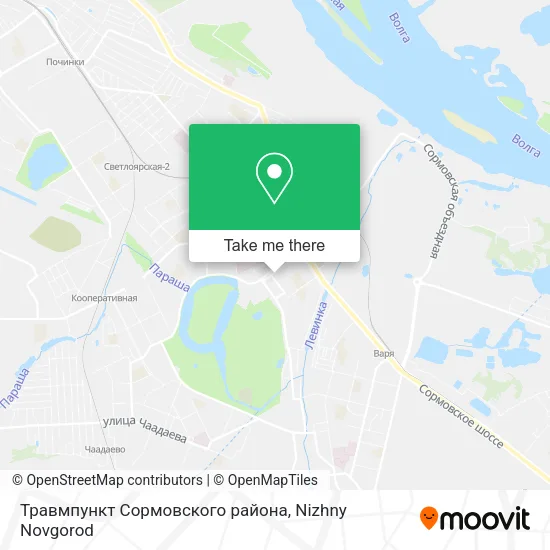 Травмпункт Сормовского района map