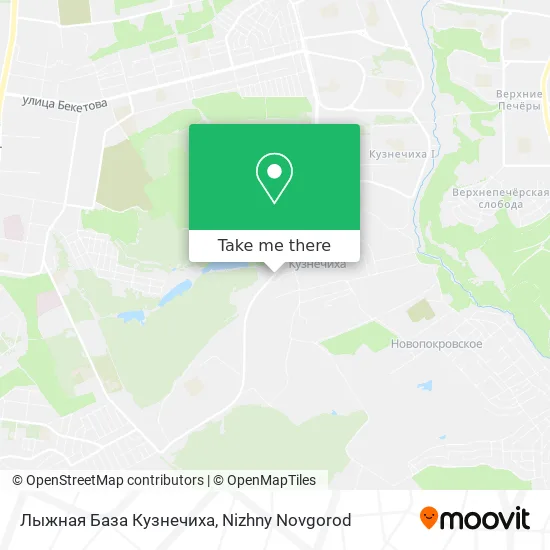 Лыжная База Кузнечиха map