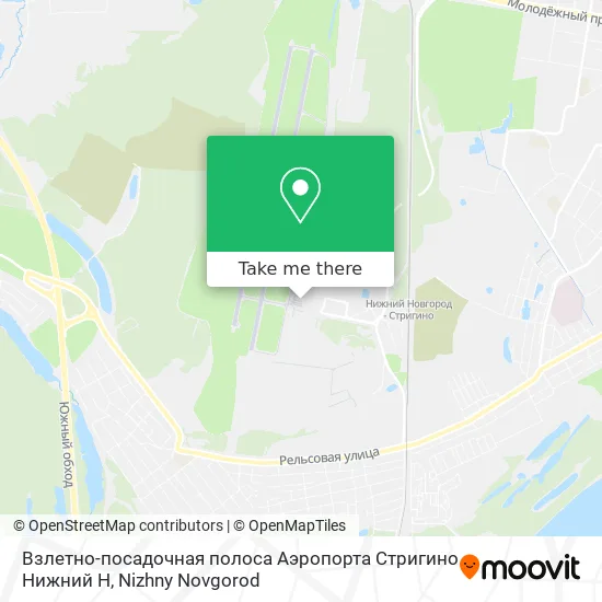 Взлетно-посадочная полоса Аэропорта Стригино Нижний Н map