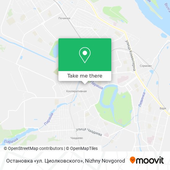 Остановка «ул. Циолковского» map
