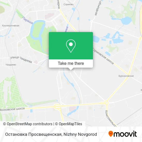 Остановка  Просвещенская map