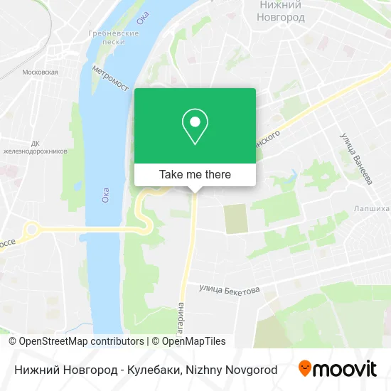 Нижний Новгород - Кулебаки map