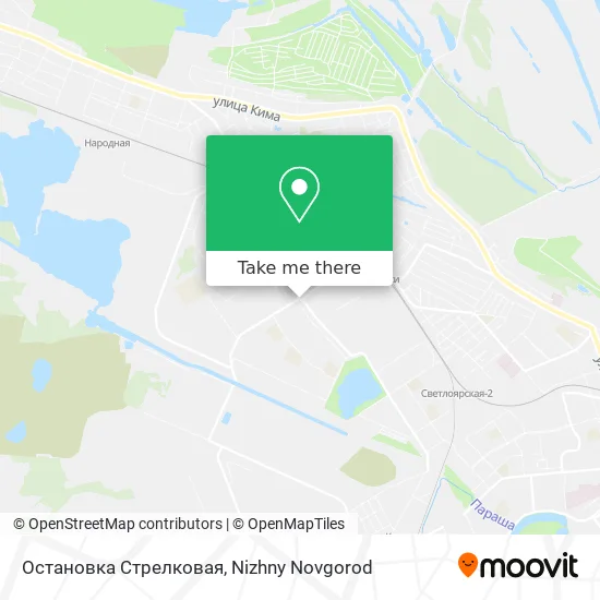 Остановка  Стрелковая map