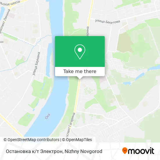 Остановка  к/т  Электрон map