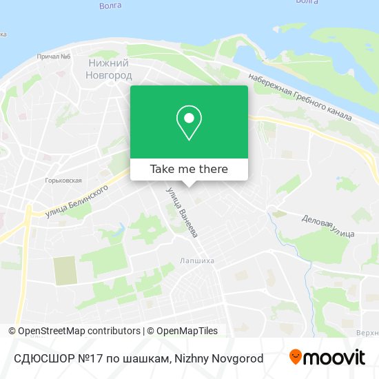 СДЮСШОР №17 по шашкам map