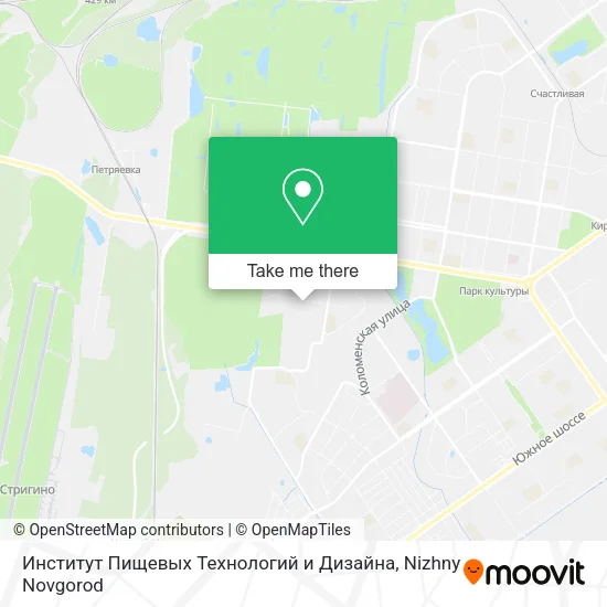 Институт Пищевых Технологий и Дизайна map