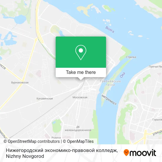 Нижегородский экономико-правовой колледж map
