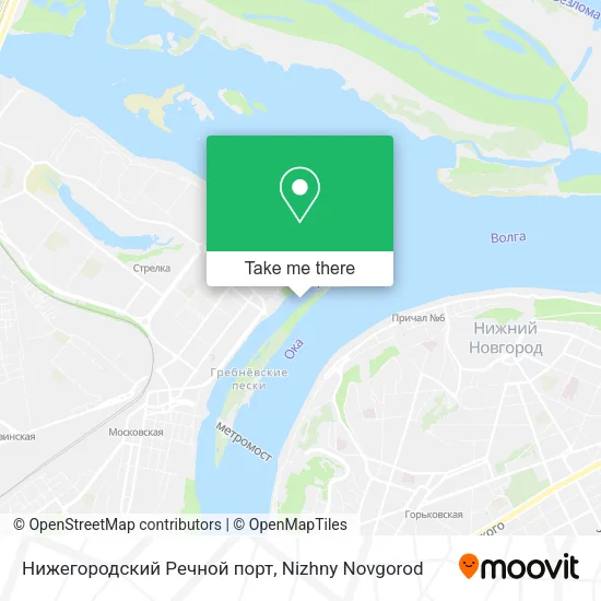 Нижегородский Речной порт map