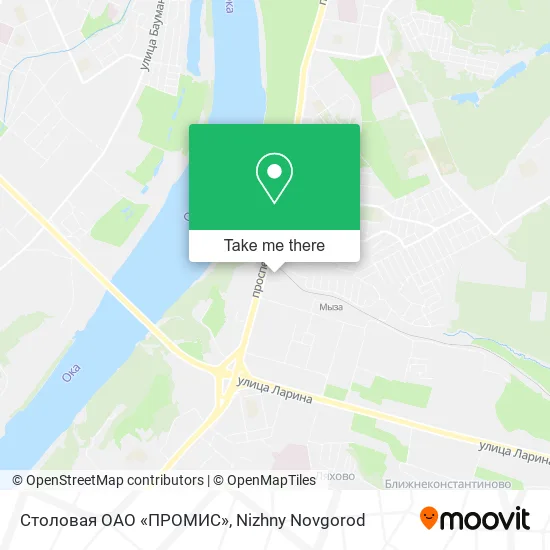 Столовая ОАО «ПРОМИС» map