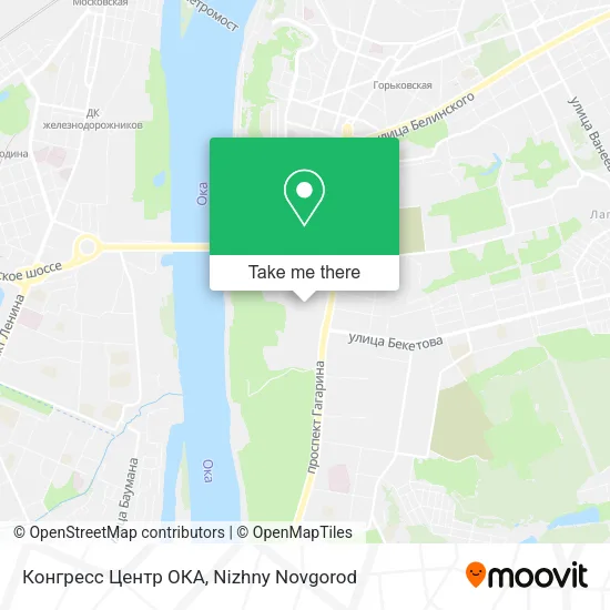 Конгресс Центр ОКА map