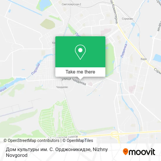 Дом культуры им. С. Орджоникидзе map