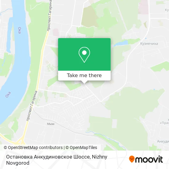 Остановка  Анкудиновское Шоссе map