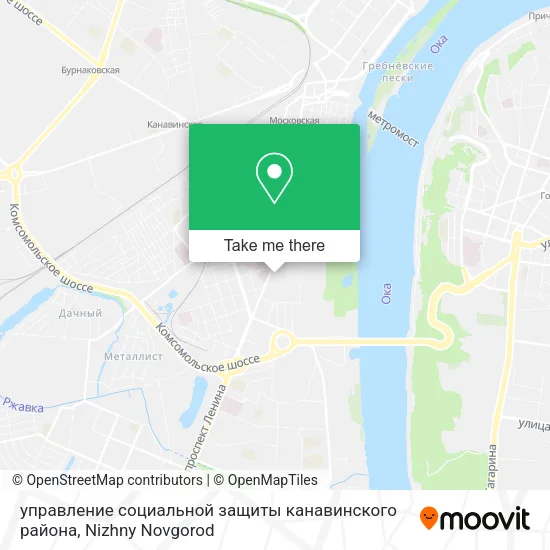 управление социальной защиты канавинского района map