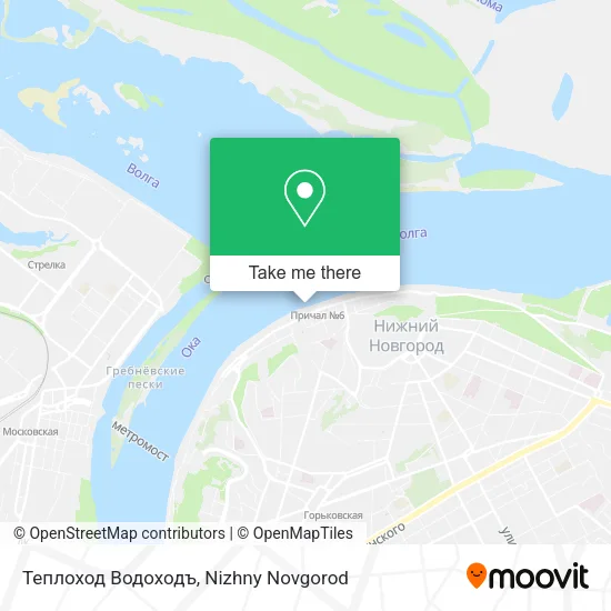 Теплоход Водоходъ map