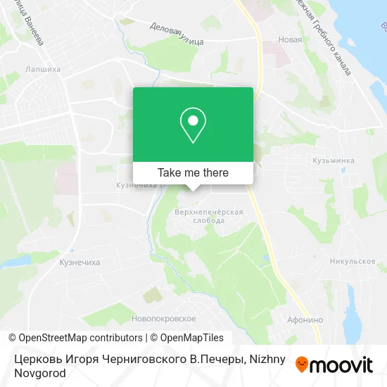 Церковь Игоря Черниговского В.Печеры map