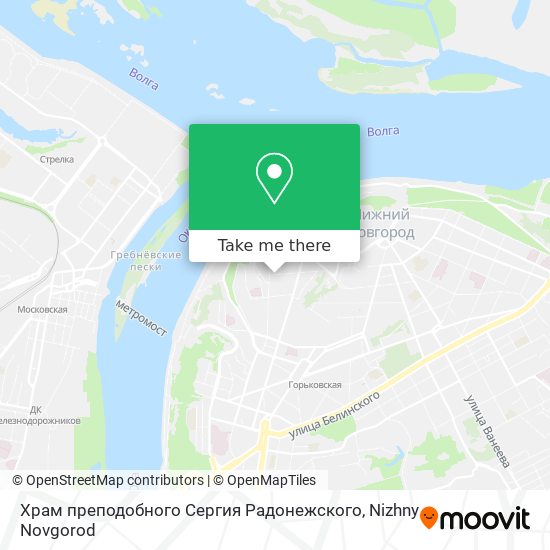 Храм преподобного Сергия Радонежского map