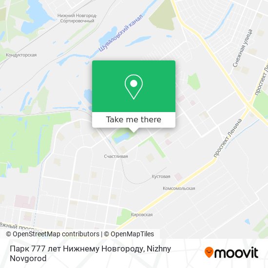 Парк 777 лет Нижнему Новгороду map