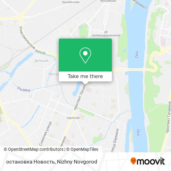 остановка Новость map