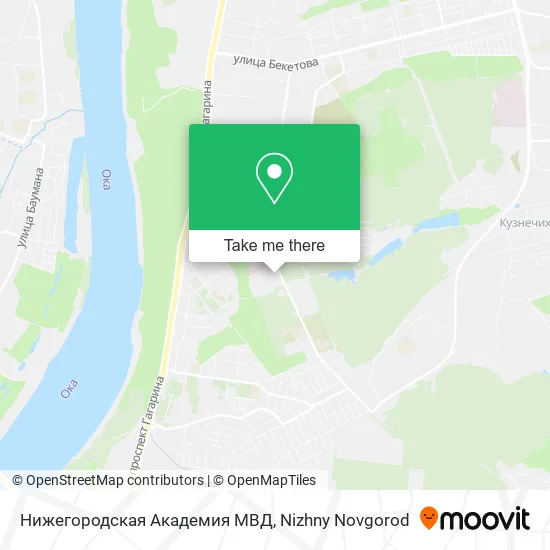 Нижегородская Академия МВД map