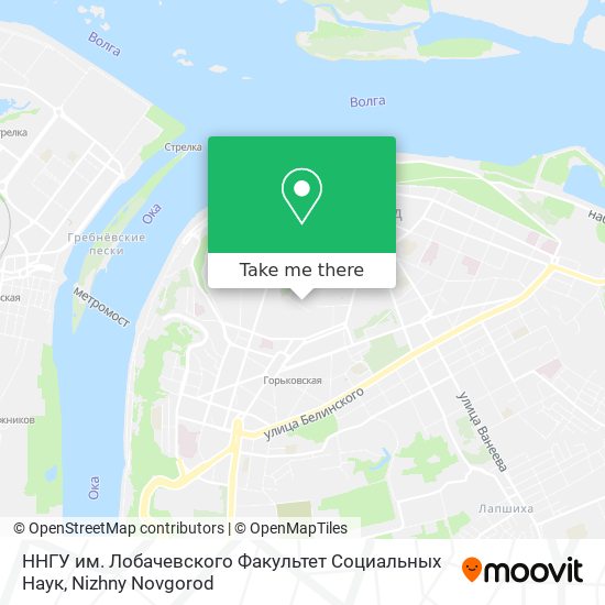 ННГУ им. Лобачевского Факультет Социальных Наук map