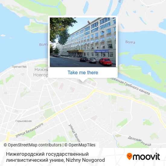 Нижегородский государственный лингвистический униве map