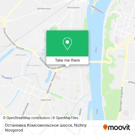 Остановка  Комсомольское шоссе map