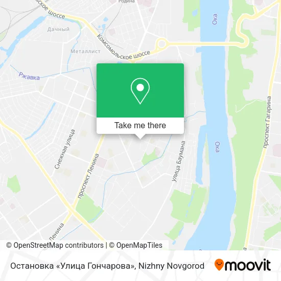 Остановка «Улица Гончарова» map