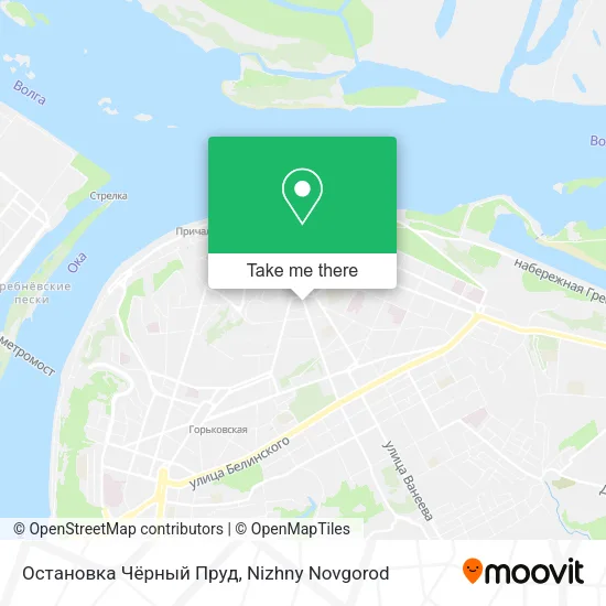 Остановка Чёрный Пруд map