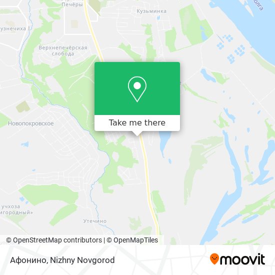 Афонино map