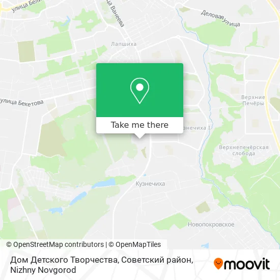 Дом Детского Творчества, Советский район map