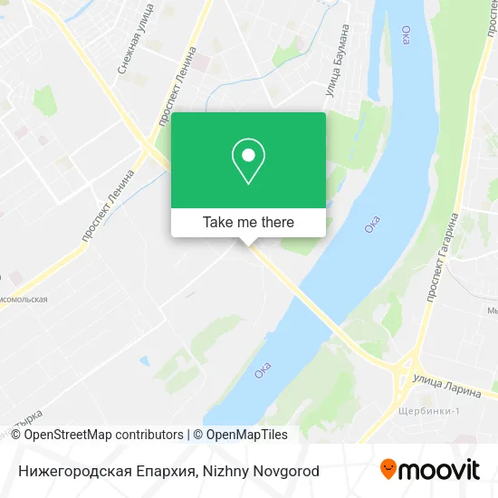 Нижегородская Епархия map