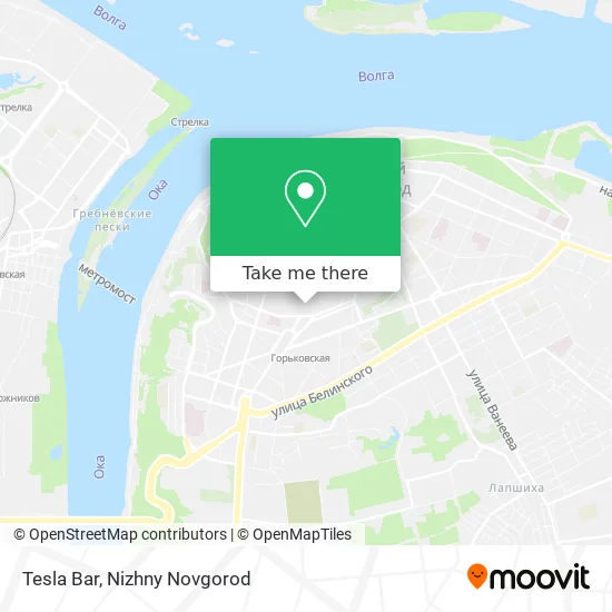 Tesla Bar map