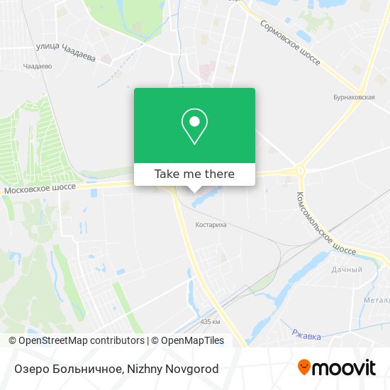 Озеро  Больничное map