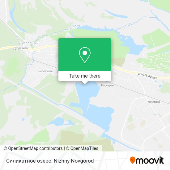 Силикатное озеро map