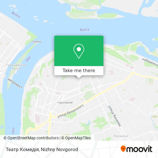 Театр  Комедiя map