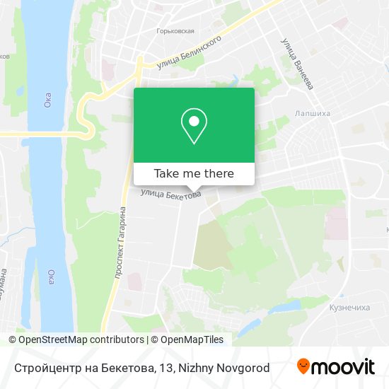 Стройцентр на Бекетова, 13 map