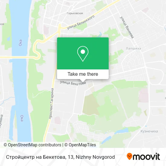 Стройцентр на Бекетова, 13 map