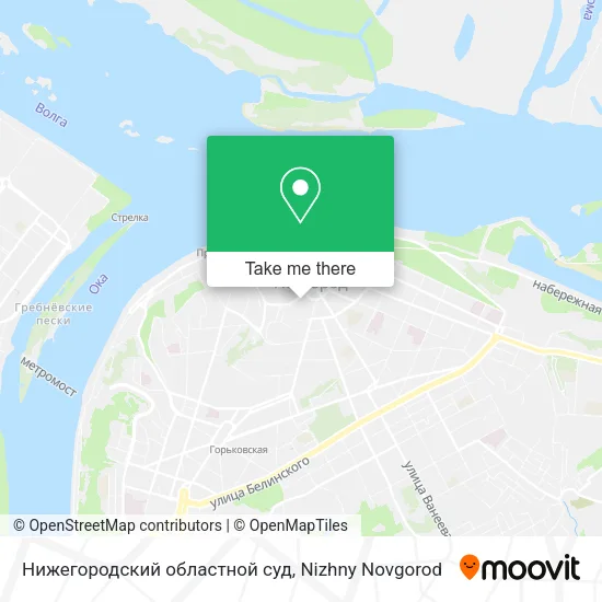 Нижегородский областной суд map