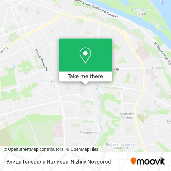 Улица Генерала Ивлиева map