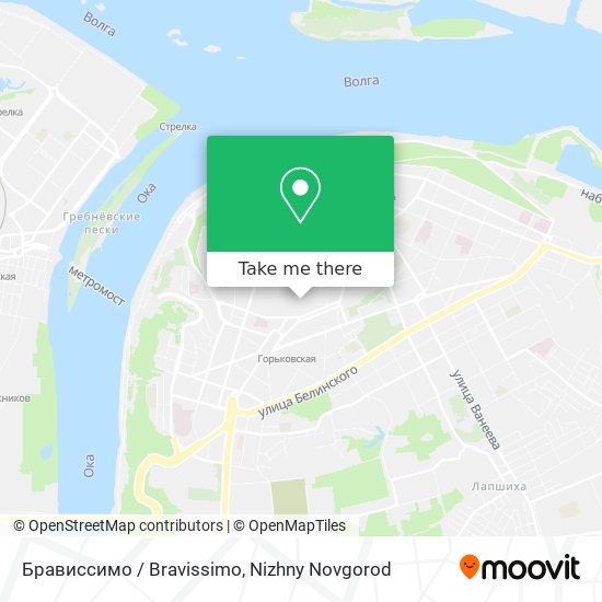 Брависсимо / Bravissimo map