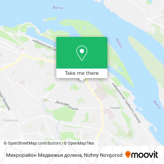 Микрорайон  Медвежья долина map