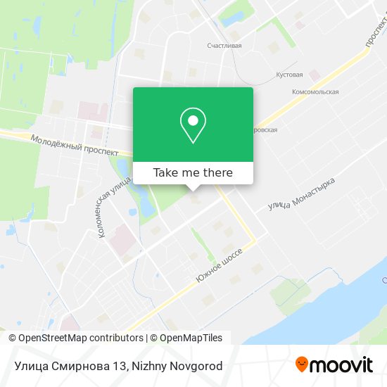 Улица Смирнова 13 map