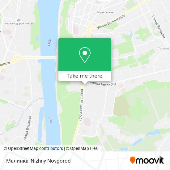 Малинка map
