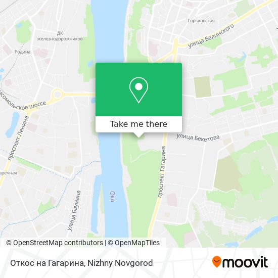 Откос на Гагарина map