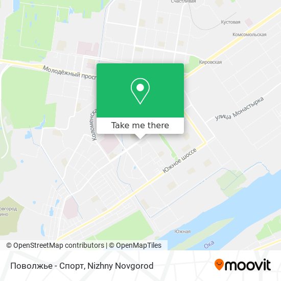 Поволжье - Спорт map