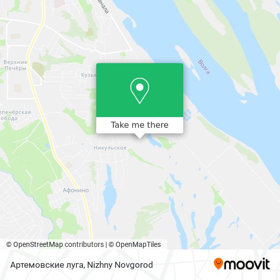Артемовские луга map