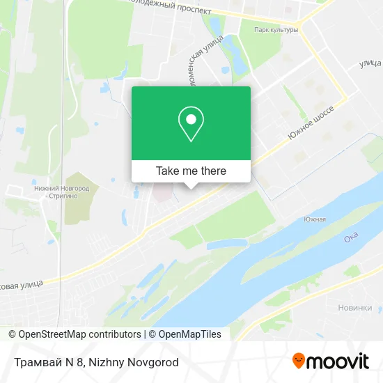 Трамвай N 8 map