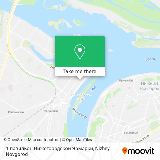 1 павильон Нижегородской Ярмарки map